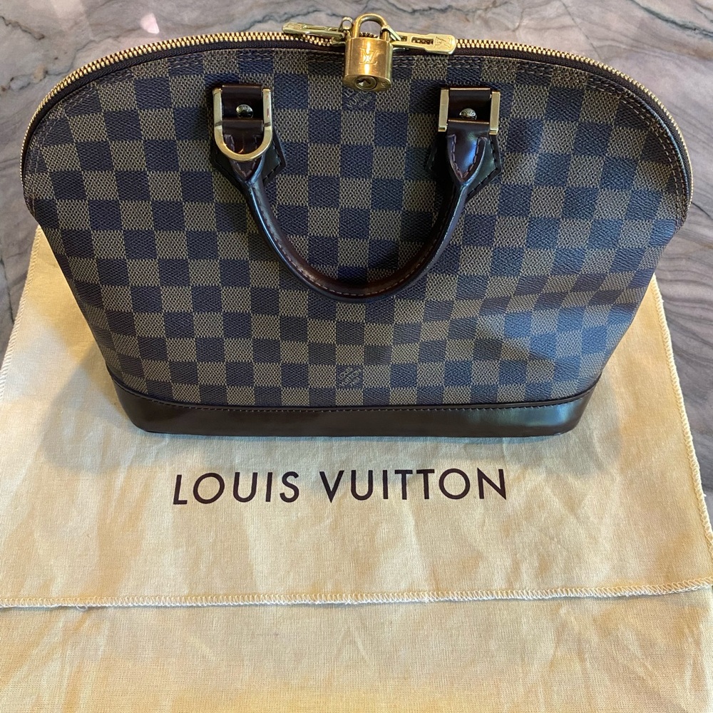 Authentic Louis Vuitton Alma Damier Bag